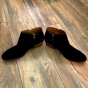 Sam Edelman Black Suede Petty Booties